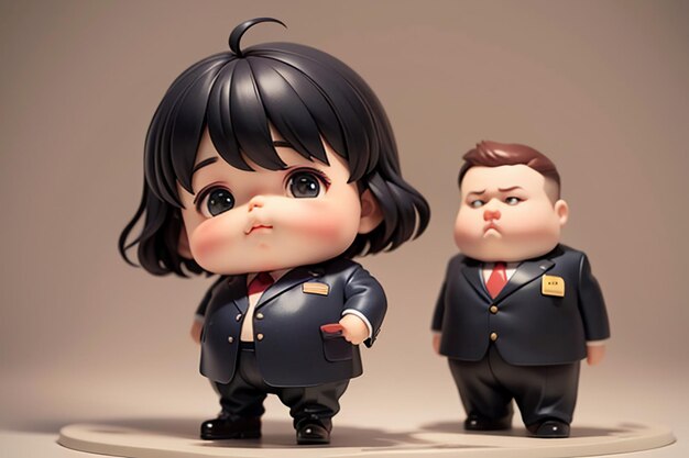 Fat Boy Cartoon Character Styling Anime Style Fat Wallpaper Achtergrond Model Karakter Rendering