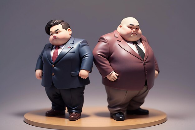 Fat Boy Cartoon Character Styling Anime Style Fat Wallpaper Background Model Character Rendering