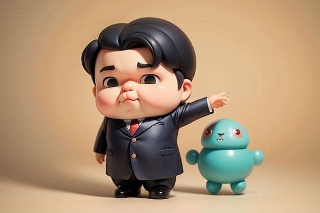 Fat Boy Cartoon Character Styling Anime Style Fat Wallpaper Background Model Character Rendering