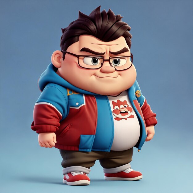 Premium AI Image Fat Boy Cartoon Character Styling Wallpaper premium-ai-image-fat-boy-cartoon-character-styling-wallpaper