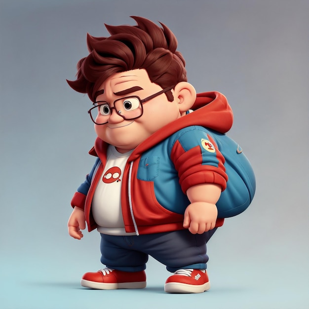 Fat Boy Cartoon Character Styling wallpaper