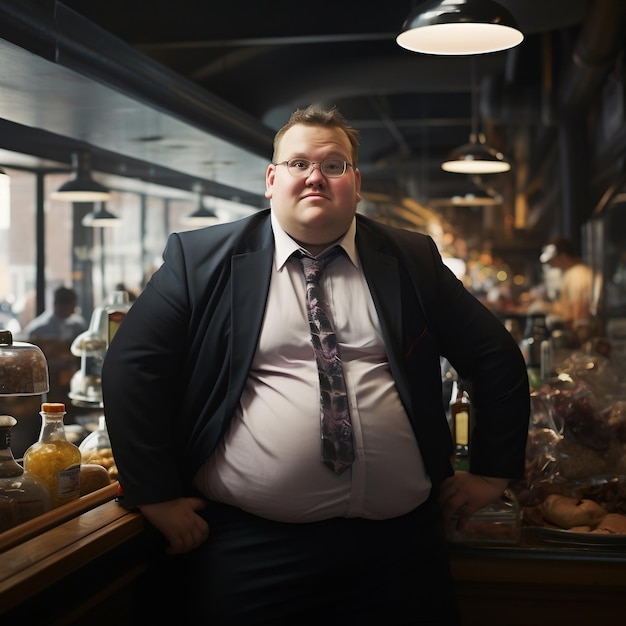 fat business man