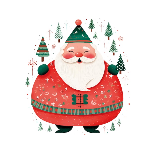 Foto fat santas vector clipart