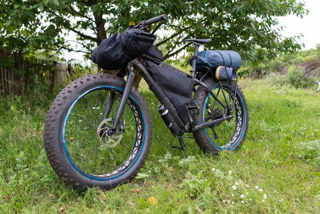 バイクパッキング付きファットバイク