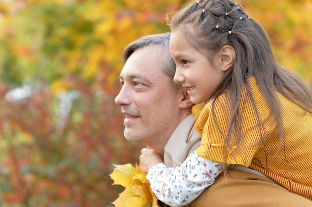 Father and daughter hugging