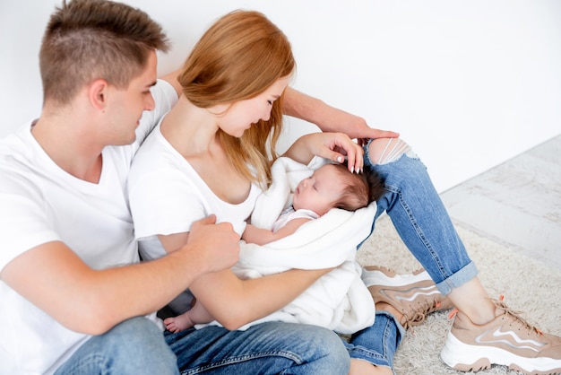 Padre, madre e bambina