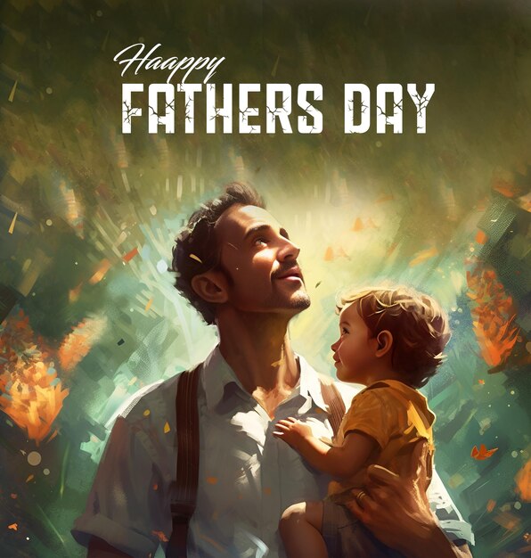 father's day beautiful poster design