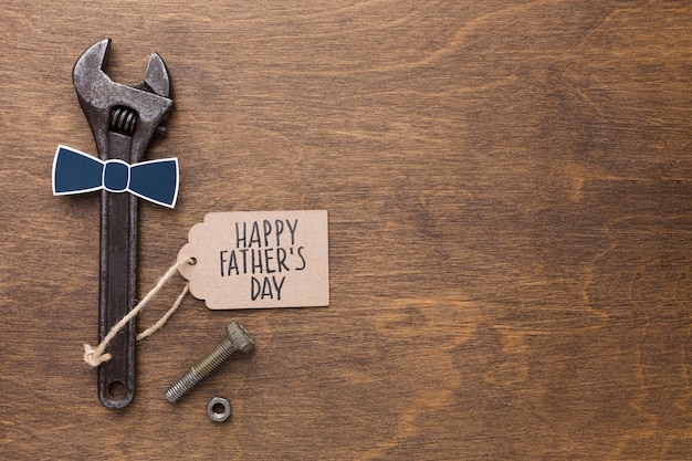 Father's day event with tools and message