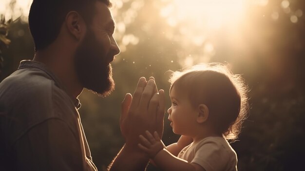 父の日 父と子 ジェネレーティブai