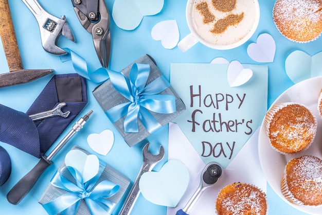 Father's day holiday greeting card background