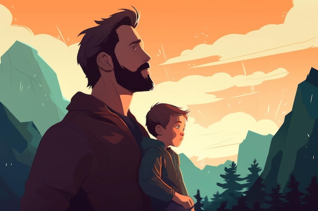 Father's Day illustration