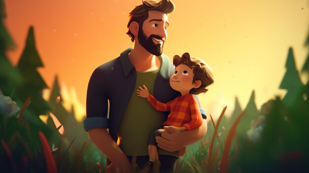 Photo fathers day animation