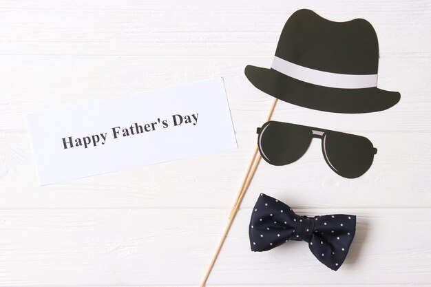 Fathers day background on light background closeup