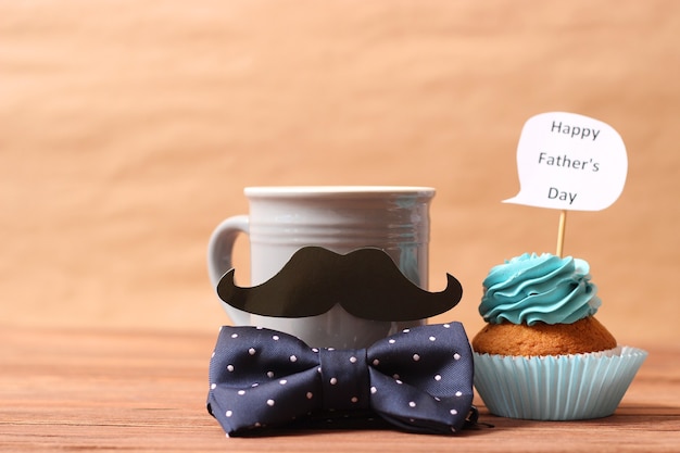 fathers day background on light background closeup