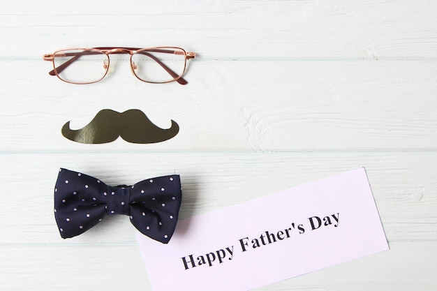 Fathers day background on light background. High quality photo