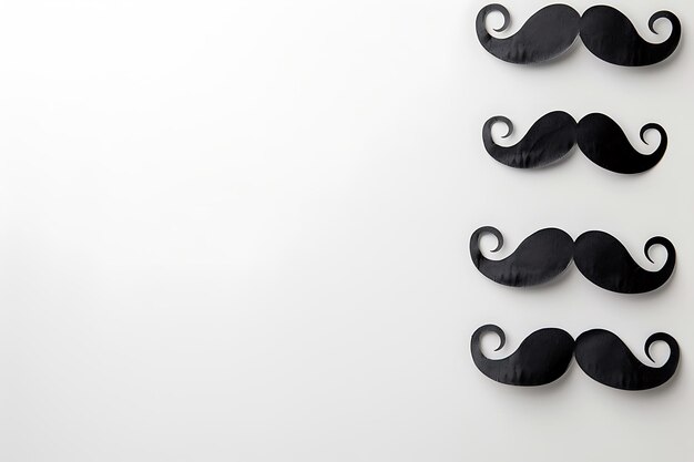 Fathers day background with mustaches