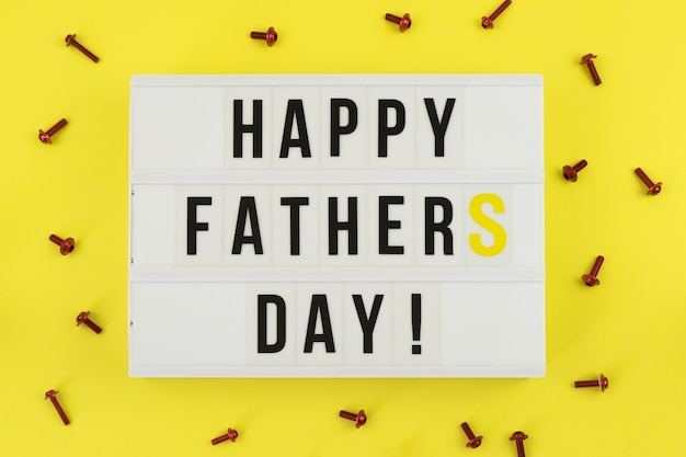 Fathers day Greeting card concept