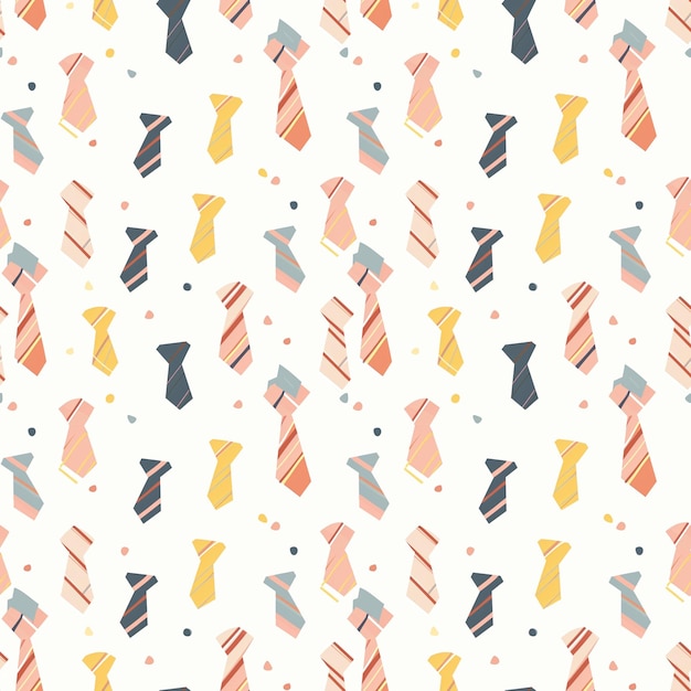 Fathers Day ties seamless pattern Can be used for gift wrapping wallpaper background