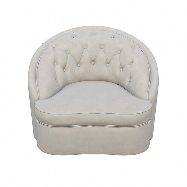 fauteuil geïsoleerd op een witte achtergrond, interieur meubilair, 3D illustratie, cg render