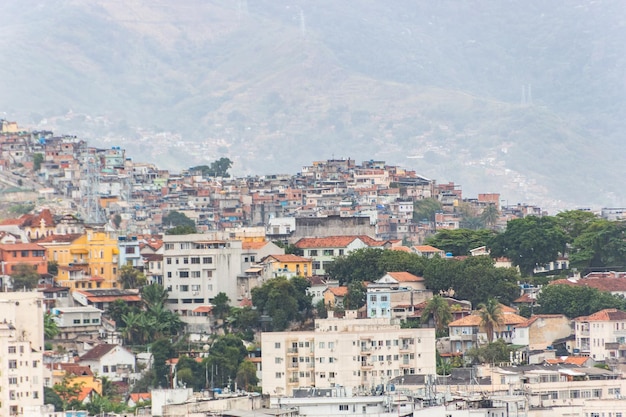 Favela Hill of mining in Rio de Janeiro