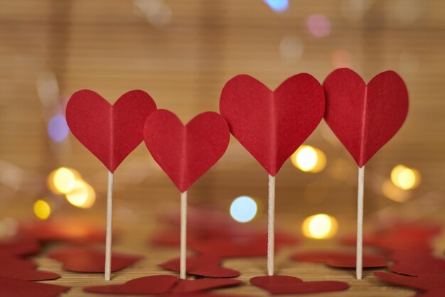 A favorite holiday of young people both women and men Valentines Day two red hearts are a symbol of