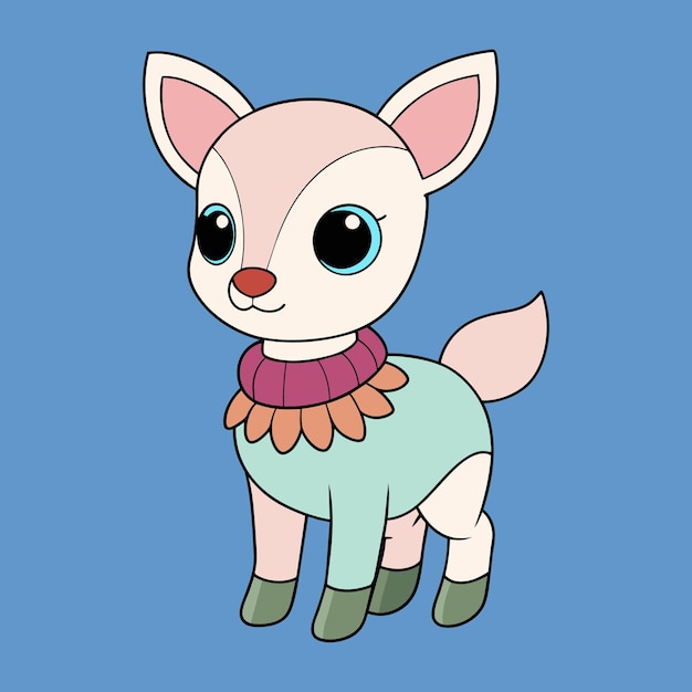 fawn clip art vector illustration