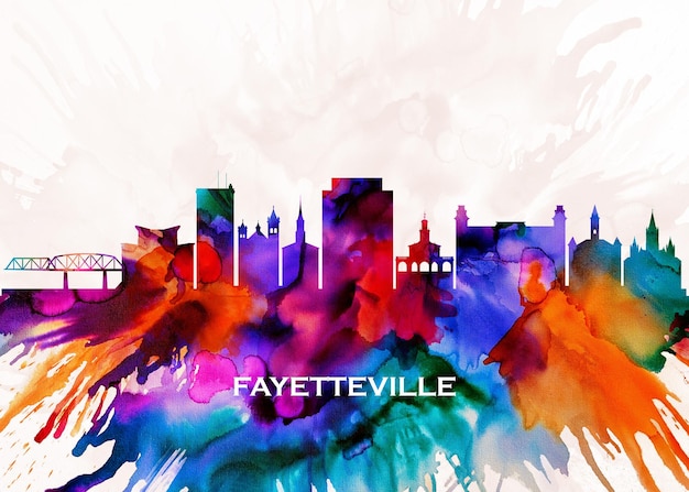 Photo fayetteville skyline