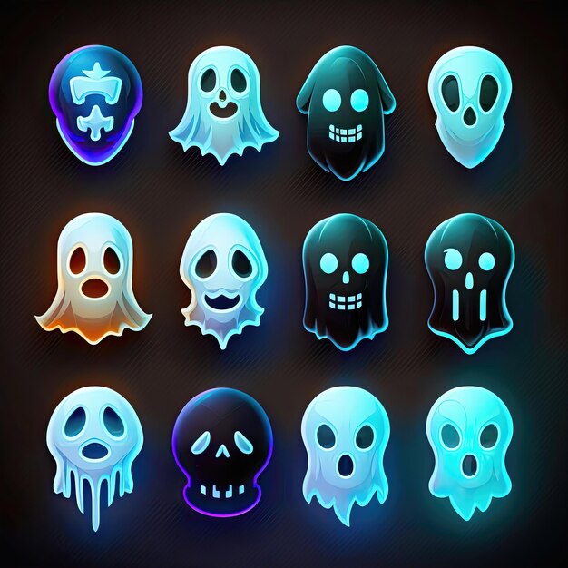 Photo fear ghost scary character ai generated holiday mystery spirit symbol boo costume fear ghost scary character illustration