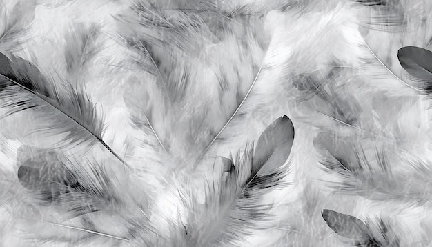 Feather background seamless pattern