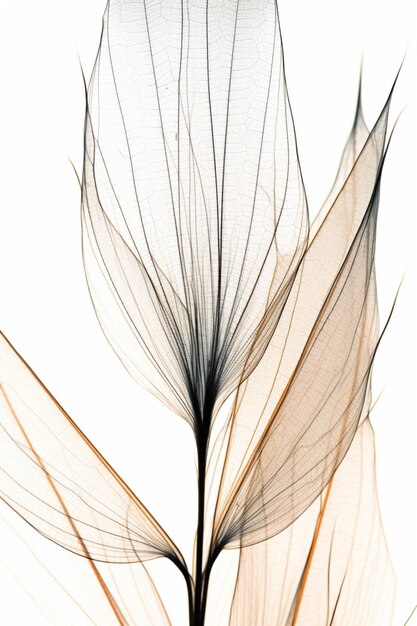 A feather is shown against a white background.