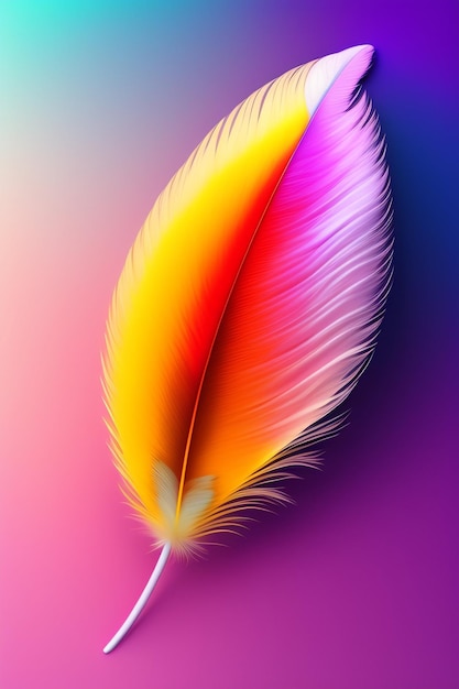 Feather mobile wallpaper with a pastel aesthe