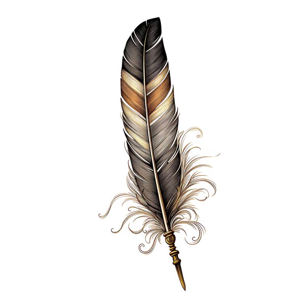 Feather quill pen clipart