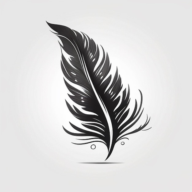 A feather silhouette