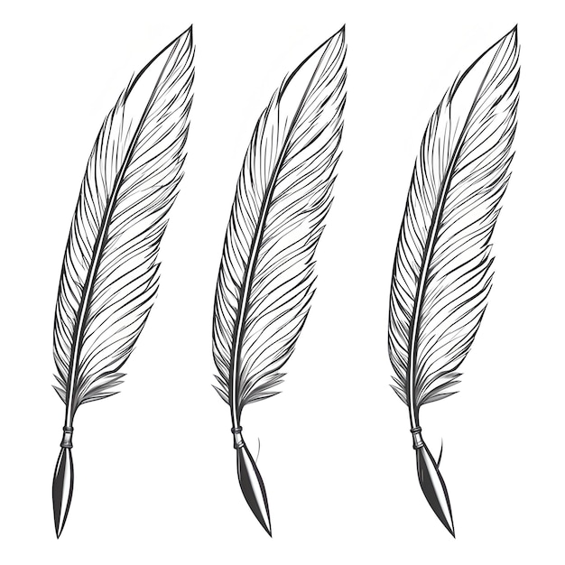 Feather silhouette