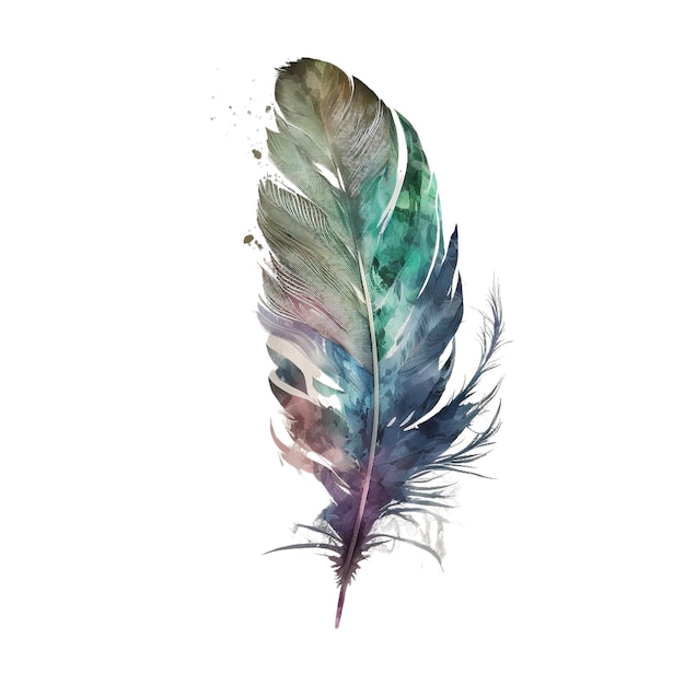 Feather watercolor 69