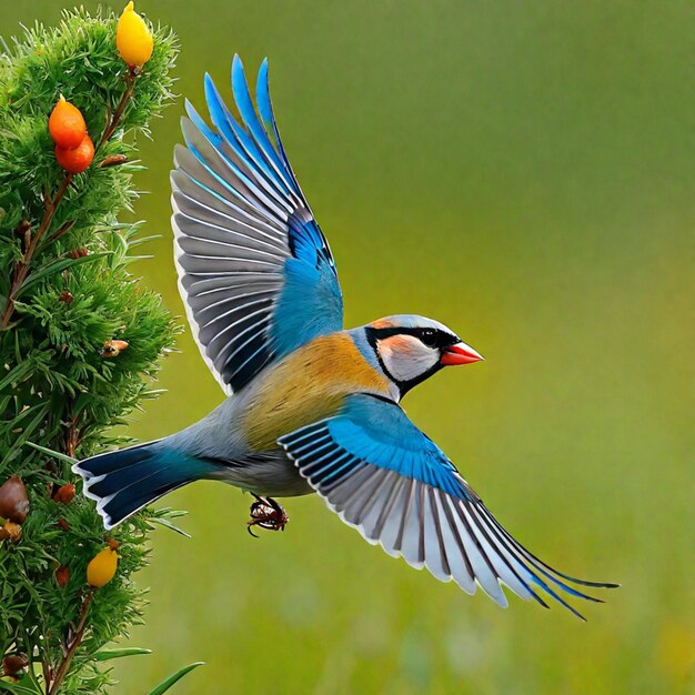 Photo feathered symphony a glimpse into the avian tapestry