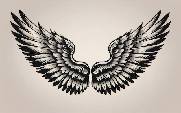 feathered wings background