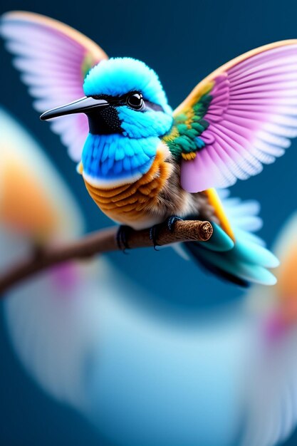 Фото feathers and grace, празднующий элегантность птиц ai генеративный