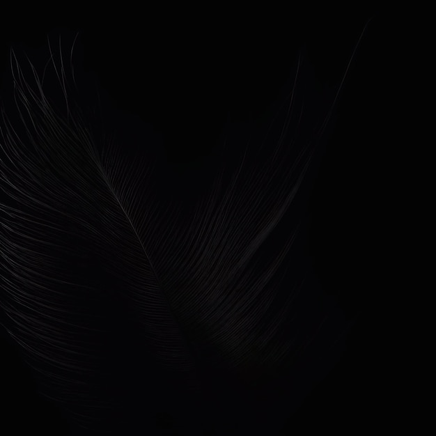 Feathers floating in the air generative ai illustration