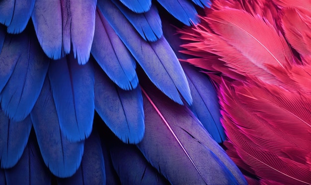 羽毛 柔らかい背景 紫色の鳥の羽毛 バナーポストカード ブックイラストカード 生成的なAIツールで作成