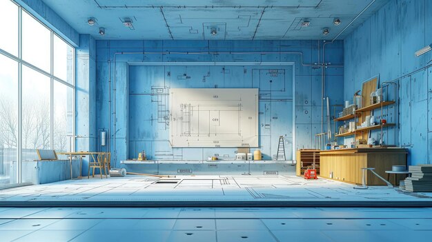 featuring a blueprint of a welldesigned new drywall installation