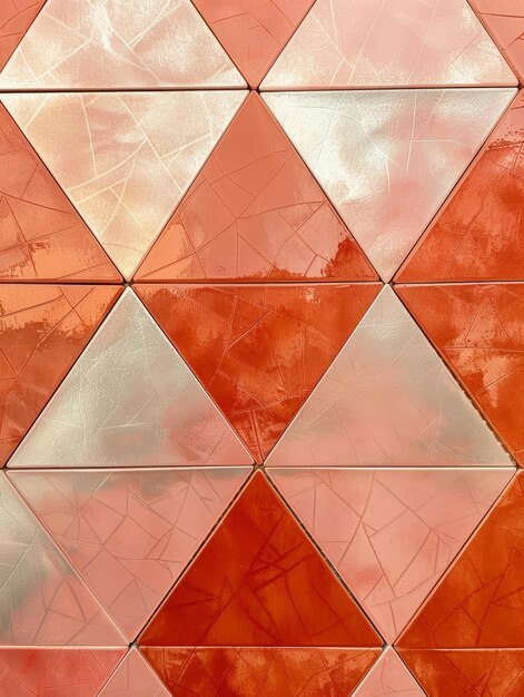 Featuring a soft light red geometric tile background this image embodies a sense of gentle warmth and harmony Its delicate pattern and soothing color palette offer a tranquil visual experience