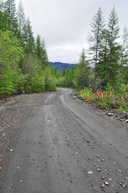 Federale snelweg Kolyma Yakutsk Magadan Yakutia