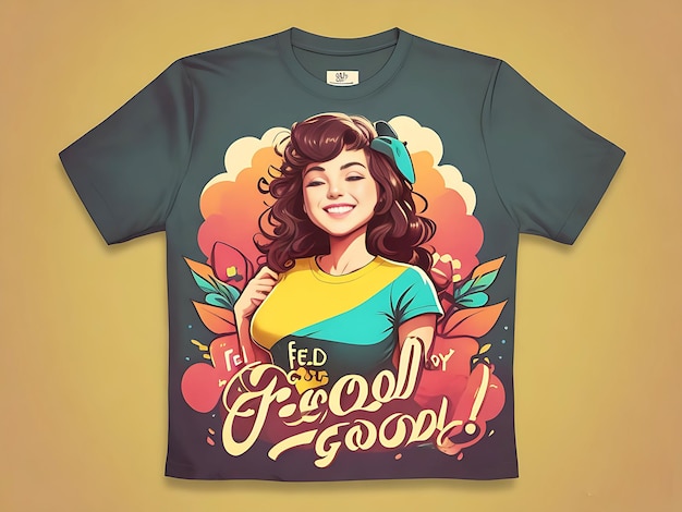 Feel good today t shirt design