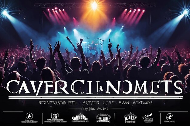 Photo feel the rhythm music concert poster banner