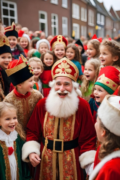 Foto sentire lo spirito festivo nella celebrazione del sinterklaas