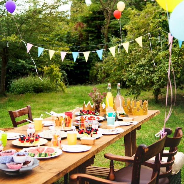 Feest in de achtertuin