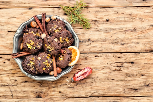 Feestelijk chocoladekoekje