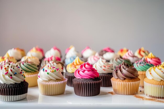 Feestelijke Cupcakes Kleurrijke Dessert voor feesten