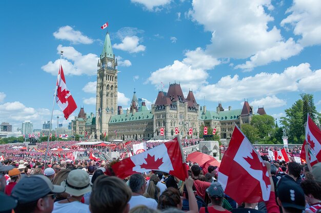 Feesten ter viering van de Canadese Dag in het hele land